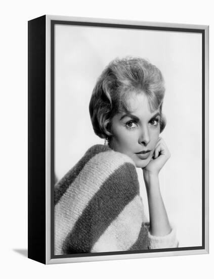 Janet Leigh (b/w photo)-null-Framed Stretched Canvas