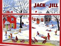 Winter Fun - Jack and Jill, January 1949-Janet Smalley-Framed Giclee Print