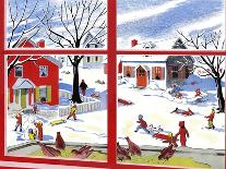 Winter Fun - Jack and Jill, January 1949-Janet Smalley-Giclee Print