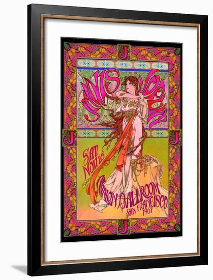 Janis Joplin, Avalon Ballroom, San Francisco 1967-Bob Masse-Framed Art Print