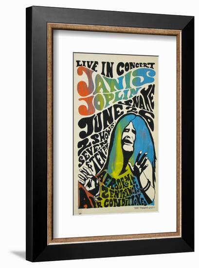 Janis Joplin concert poster, 1970-Unknown-Framed Art Print