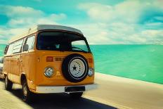 Retro Beach Van-Janis Lacis-Photographic Print