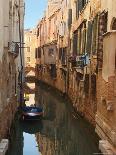 Boat Docked on a Side canal, Venice, Italy-Janis Miglavs-Photographic Print
