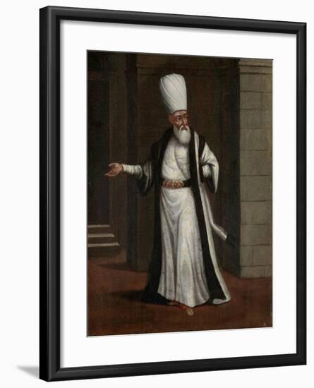 Janissary Aga, Commander-In-Chief of the Janissaries-Jean Baptiste Vanmour-Framed Art Print