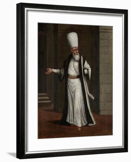 Janissary Aga, Commander-In-Chief of the Janissaries-Jean Baptiste Vanmour-Framed Art Print