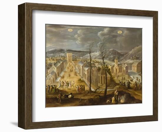 January and February from Los doce meses del año (The Twelve Months of the Year), 1650-99-Antonio de Espinosa-Framed Giclee Print