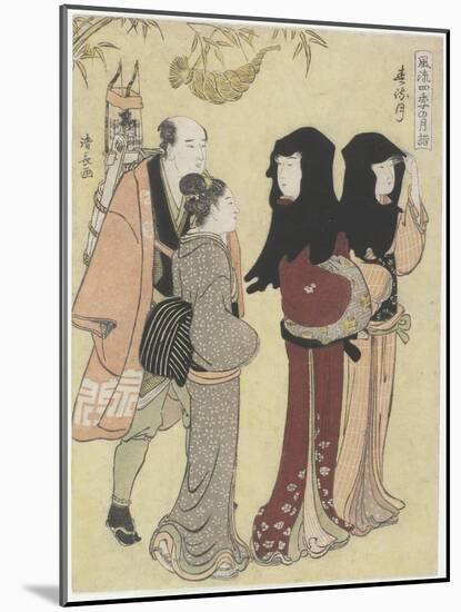 January, C. 1784-Torii Kiyonaga-Mounted Giclee Print