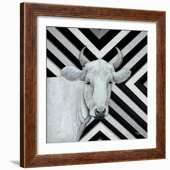 January Cow I-Britt Hallowell-Framed Art Print