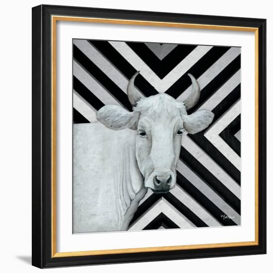 January Cow I-Britt Hallowell-Framed Art Print