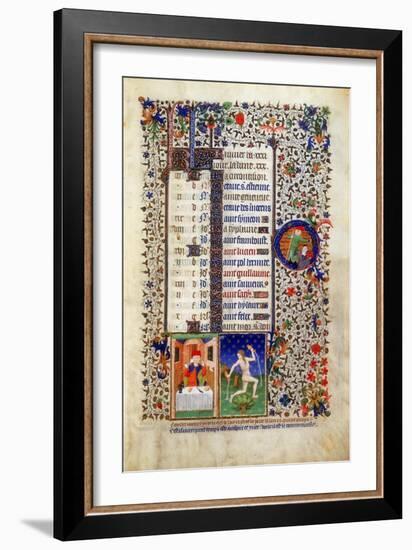 January, Early 15th Century-null-Framed Giclee Print