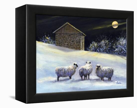 January Fleece-Jerry Cable-Framed Premier Image Canvas