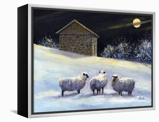 January Fleece-Jerry Cable-Framed Premier Image Canvas