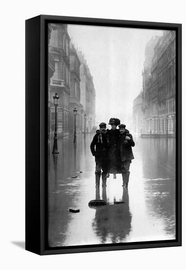 January, Floods in Paris 1910-Brothers Seeberger-Framed Premier Image Canvas