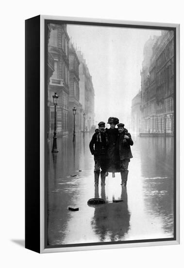 January, Floods in Paris 1910-Brothers Seeberger-Framed Premier Image Canvas