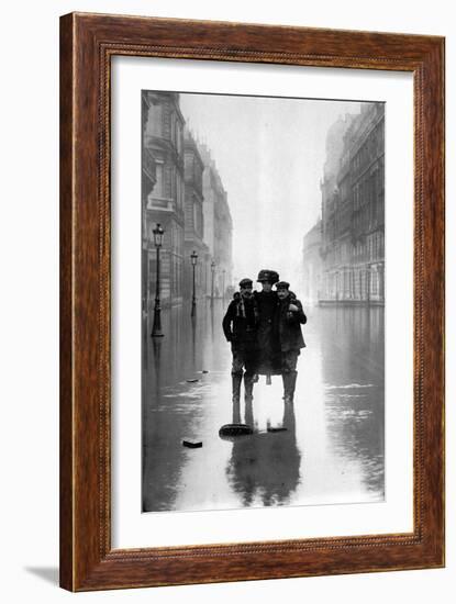 January, Floods in Paris 1910-Brothers Seeberger-Framed Photographic Print