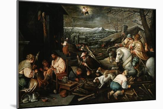 January' (From the Series 'The Seasons), Late 16th or Early 17th Century-Leandro Bassano-Mounted Giclee Print