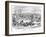 January - Hard Frost, 19th Century-George Cruikshank-Framed Giclee Print