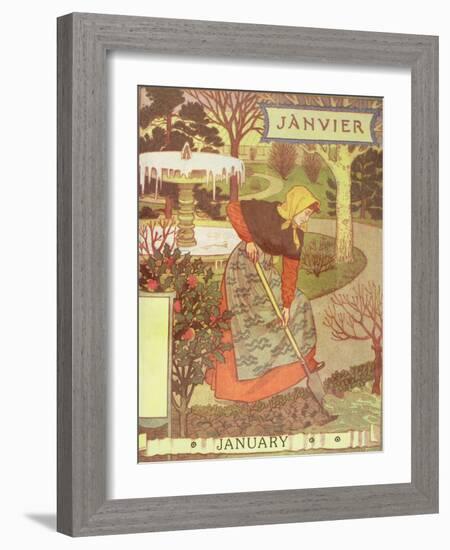 January-Eugene Grasset-Framed Giclee Print