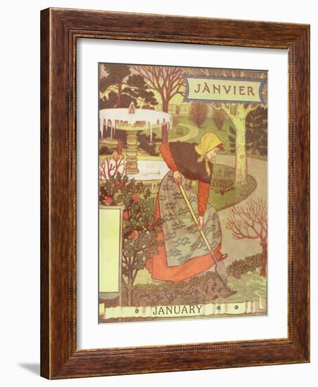 January-Eugene Grasset-Framed Giclee Print