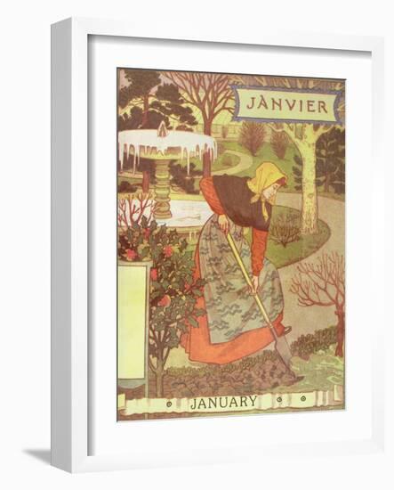 January-Eugene Grasset-Framed Giclee Print