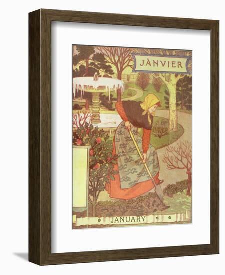 January-Eugene Grasset-Framed Giclee Print