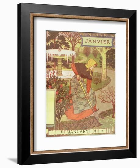 January-Eugene Grasset-Framed Giclee Print