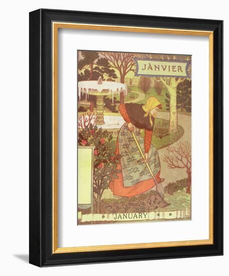 January-Eugene Grasset-Framed Giclee Print