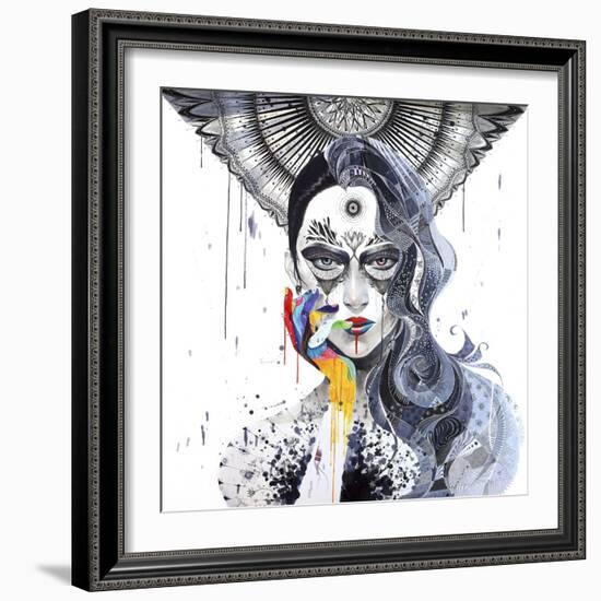 Janus-Minjae-Framed Giclee Print