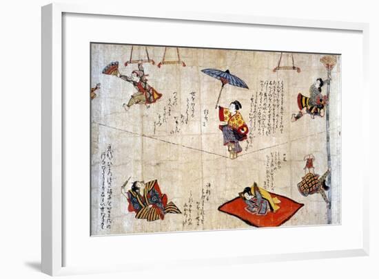 Japan: Acrobats-null-Framed Giclee Print