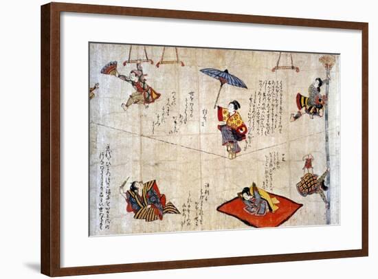 Japan: Acrobats-null-Framed Giclee Print