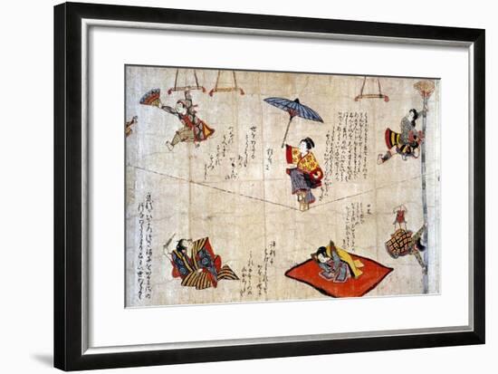 Japan: Acrobats-null-Framed Giclee Print