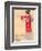 Japan Air Lines, Geisha c.1950’s-Mitsumura-Framed Art Print