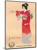 Japan Air Lines, Geisha c.1950’s-Mitsumura-Mounted Art Print
