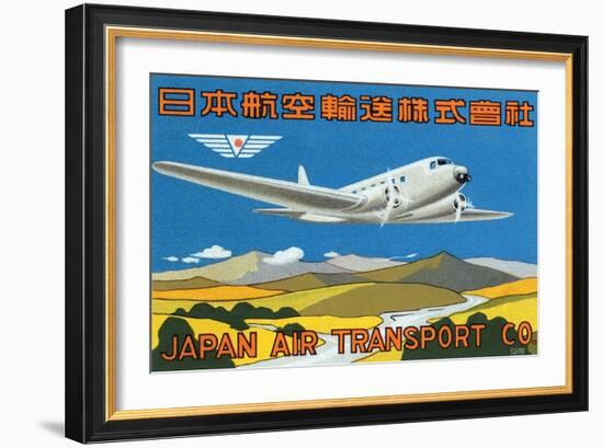 Japan Air Transport Label-null-Framed Art Print