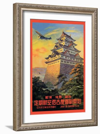 Japan Air Transport, Nagoya Castle-Senzo-Framed Art Print