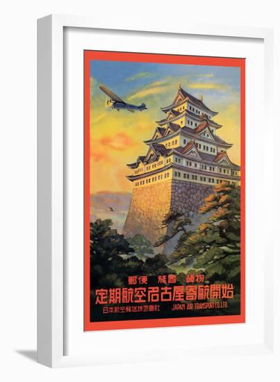 Japan Air Transport, Nagoya Castle-Senzo-Framed Art Print