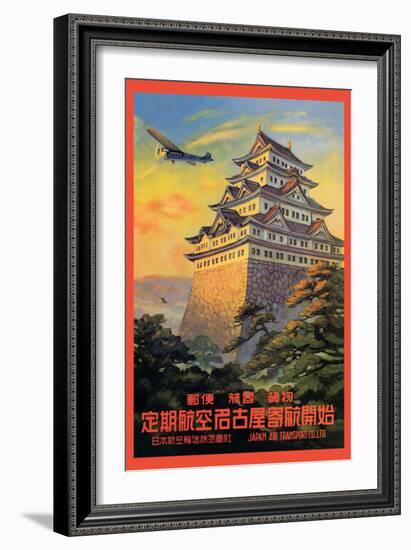 Japan Air Transport, Nagoya Castle-Senzo-Framed Art Print