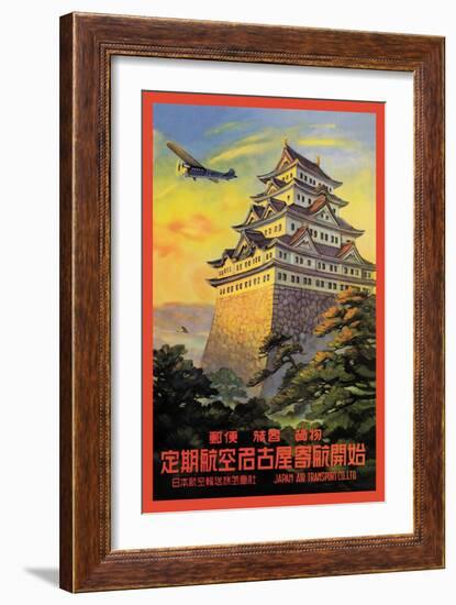 Japan Air Transport, Nagoya Castle-Senzo-Framed Art Print