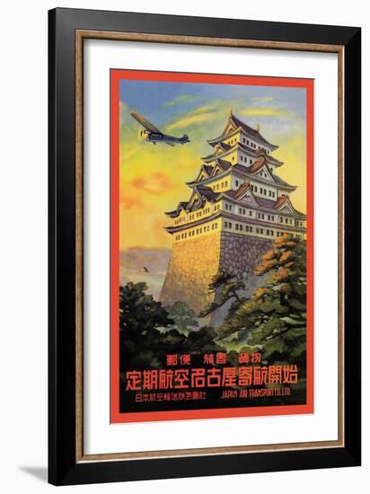 Japan Air Transport, Nagoya Castle-Senzo-Framed Art Print