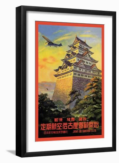 Japan Air Transport, Nagoya Castle-Senzo-Framed Premium Giclee Print