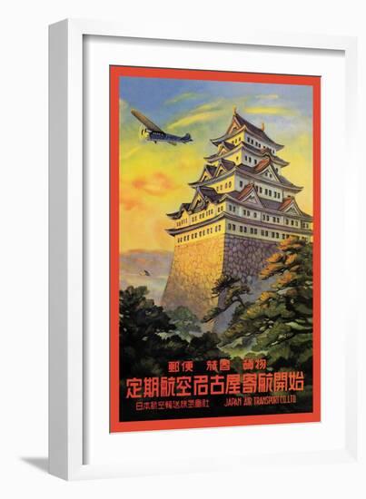 Japan Air Transport, Nagoya Castle-Senzo-Framed Premium Giclee Print