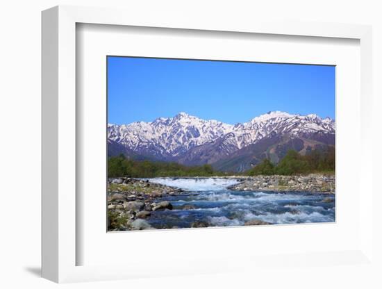 Japan Alps and River-tamikosan-Framed Photographic Print