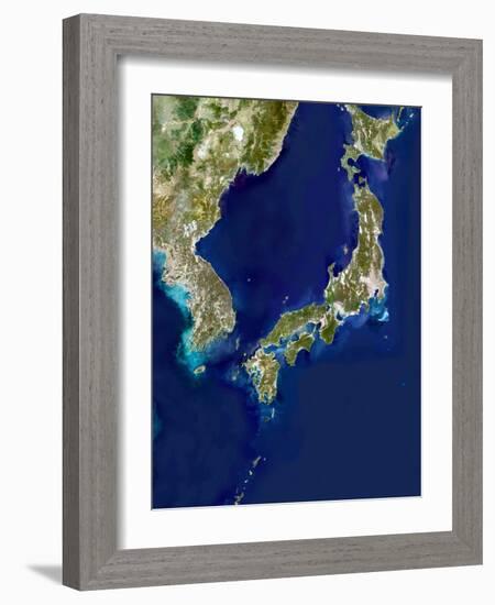 Japan And Korea, Satellite Image-PLANETOBSERVER-Framed Photographic Print