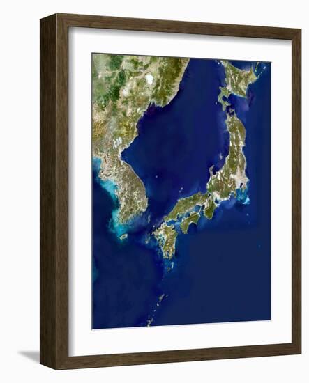 Japan And Korea, Satellite Image-PLANETOBSERVER-Framed Photographic Print