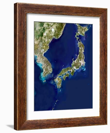 Japan And Korea, Satellite Image-PLANETOBSERVER-Framed Photographic Print