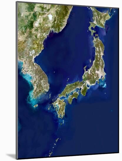 Japan And Korea, Satellite Image-PLANETOBSERVER-Mounted Photographic Print