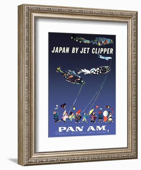 Japan by Jet Clipper - Pan American World Airways - Children’s Day - Koinobori-Aaron Fine-Framed Art Print