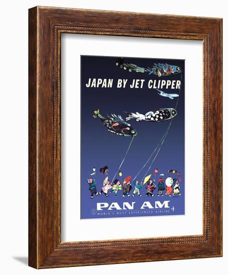 Japan by Jet Clipper - Pan American World Airways - Children’s Day - Koinobori-Aaron Fine-Framed Art Print