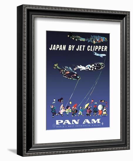 Japan by Jet Clipper - Pan American World Airways - Children’s Day - Koinobori-Aaron Fine-Framed Art Print