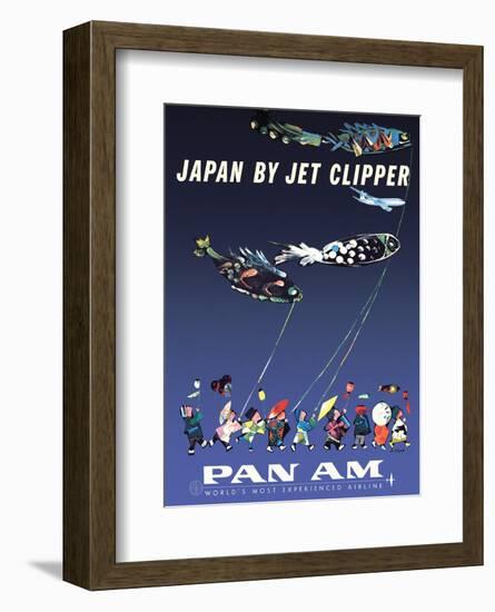 Japan by Jet Clipper - Pan American World Airways - Children’s Day - Koinobori-Aaron Fine-Framed Art Print